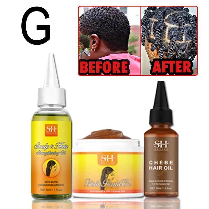 100% Chebe Powder From Chad Africa Women Traction Alopecia Treatment Oil Men Fast Hair Growth Spray Hair Loss Treatment Sevich