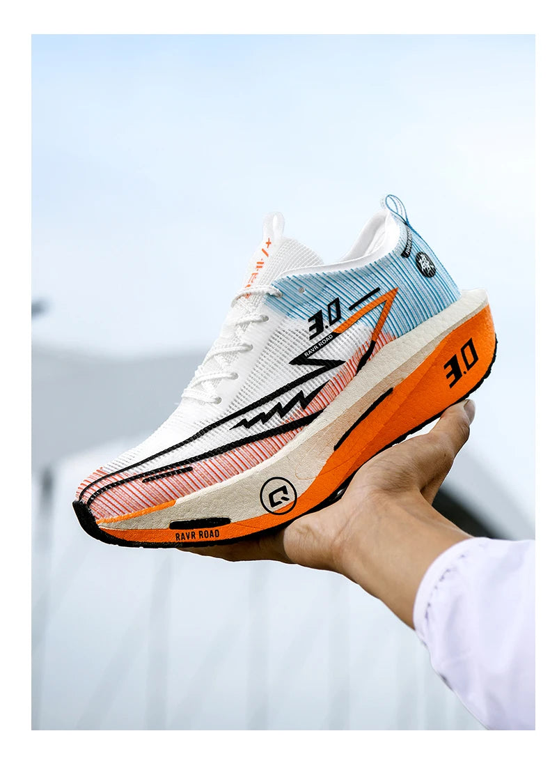 Men Running Shoes Carbon Board Marathon Sports Speciality Breathable Lightweight Women's Comfortable Athletic Nonskid Sneakers