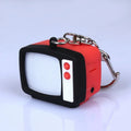 Creative Retro Television Keychain Miniature Television Tv Keychain Pendant Creative Children  Model  Led Keychain Home