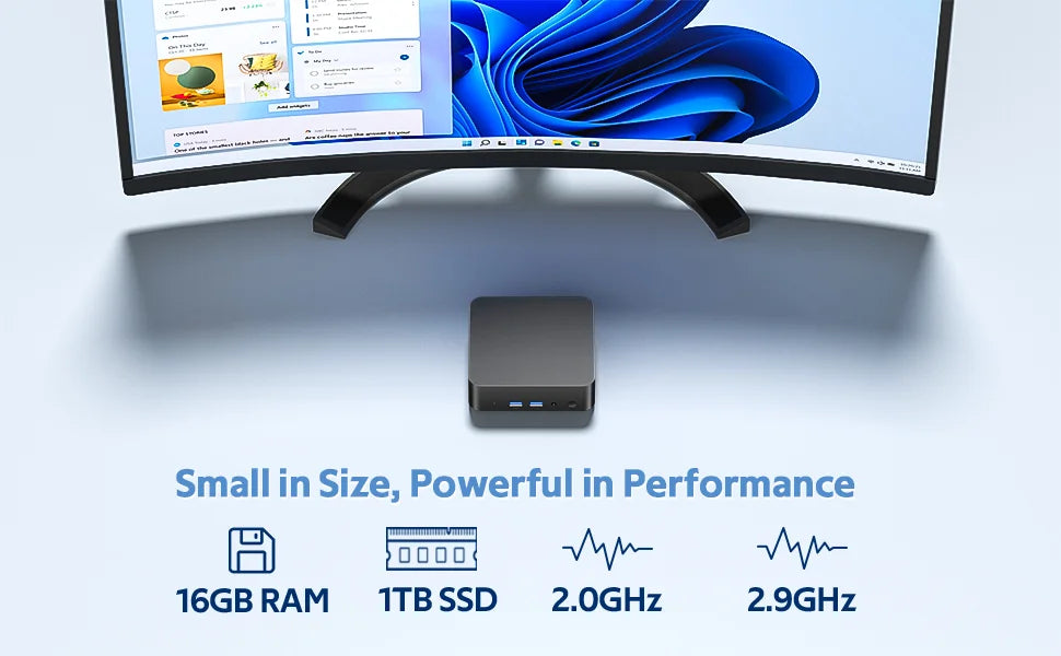 Windows 11 Intel I9 MINI PC Intel Core I9 10980HK/Core I3 6100U MINI Host 16GB DDR4 2048GB SSD WIFI 6 BT5.2 Gaming MINI PC