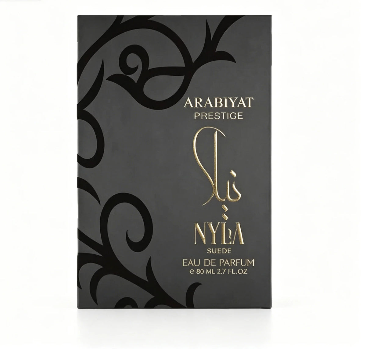 ARABIYAT PRESTIGE NYLA Suede Perfume Eau De 2.7 Fl Oz Luxury Fragrance for Women and Men