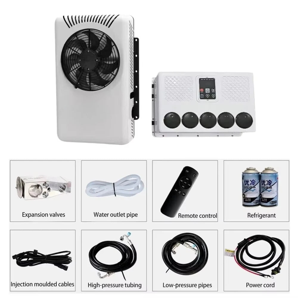 TRYLEN/OEM L-109 12V Universal Auto Car & Truck Air Conditioner-1800-2200W Cooling Capacity 960W Power New