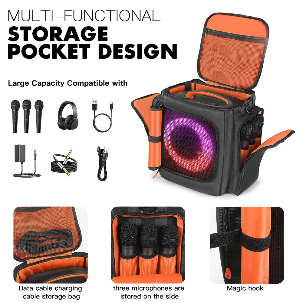 Portable Storage Bag For JBL Partybox Encore 2 Essential Wireless Speaker Accessories Travel Carrying Case Dust Protective Cover