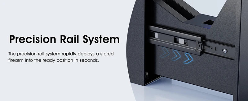Biometric Gun Safe, 4 Ways Unlock with Fingerprint, Key Access, PIN Code, Mounted Nightstand Pistol Safe and Gun Lock Box