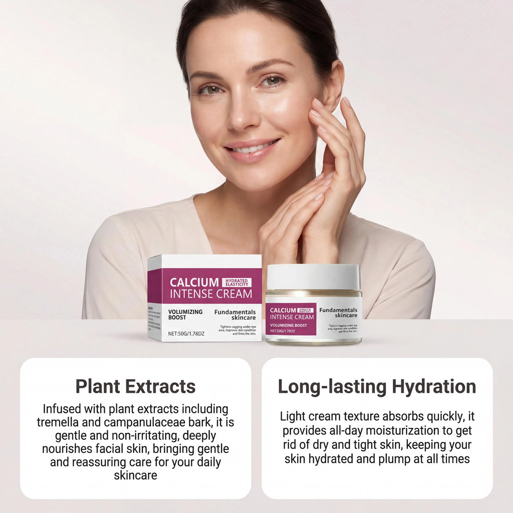 Calcium Intense Cream,Calcium Volume Cream | Lifting Firming Sagging Skin Anti-Aging Deep Wrinkle Treatment Plumping Face Cream