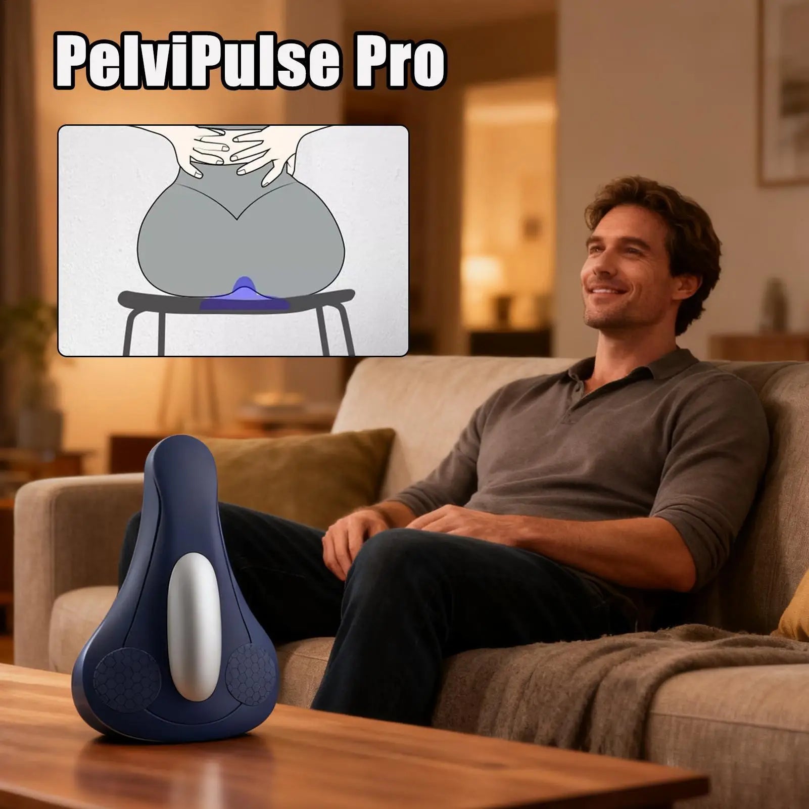 New Electric Pelvic Floor Muscle Trainer USB-C Rechargeable Kegel Exerciser Massage Cushion Hip Strengthener Training Equipment