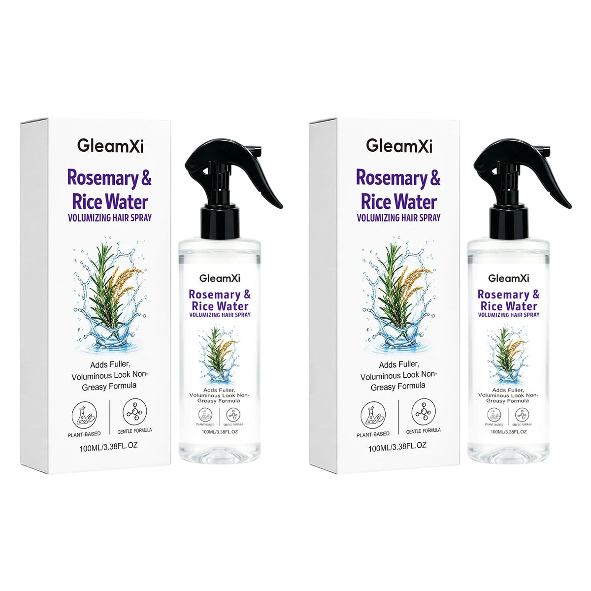 Rosemary Rice Water Hair Care Spray Volumizing Hairs Smooth Frizzy Tame Flyaways Strengthen Root Follicle Nourishing Hair Spray