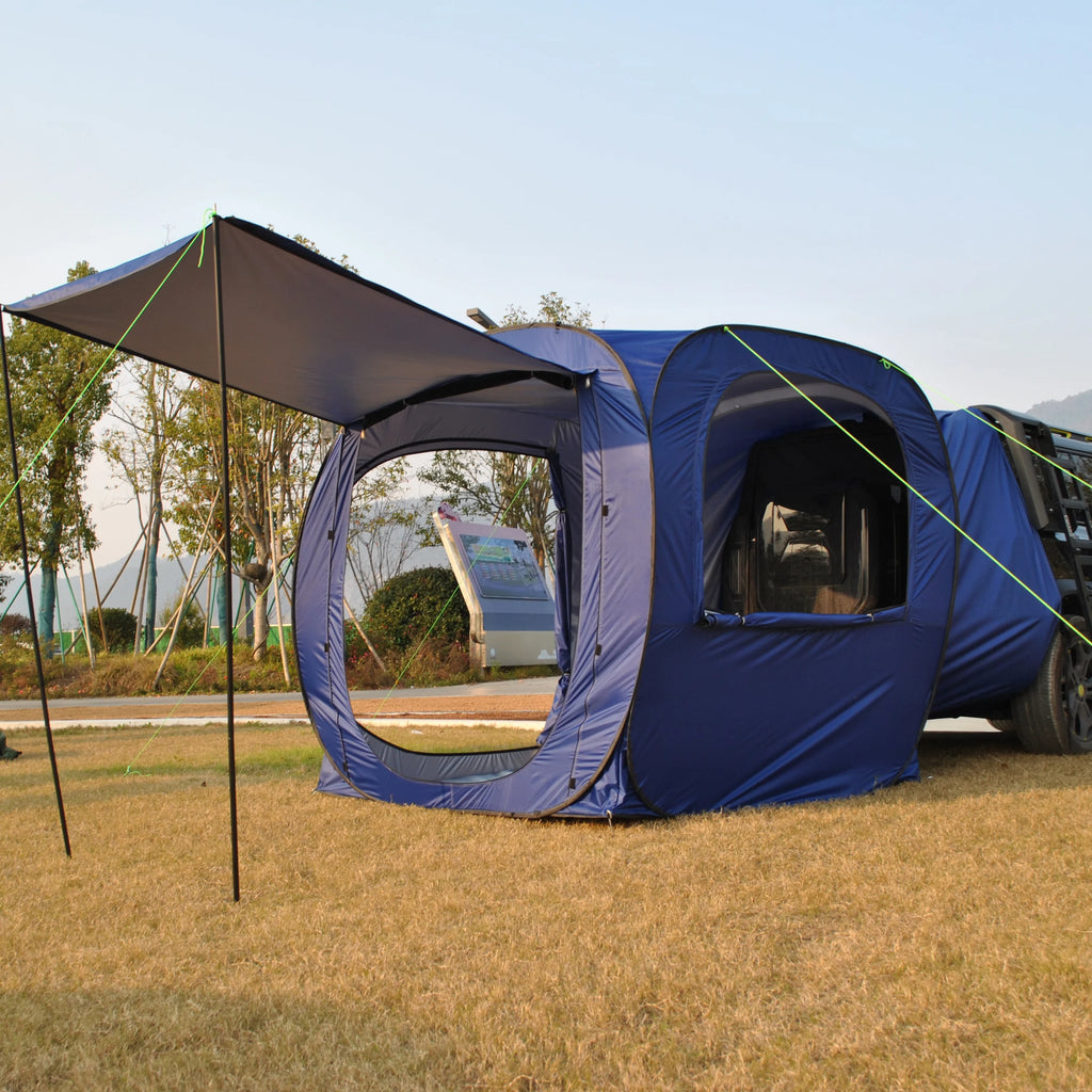 Car Tent trailer Tent, Car Tailgate Tent,Pop Up Car Rear Tent, SUV Tents Car Tents for Campers Multipurpose Truck Tent