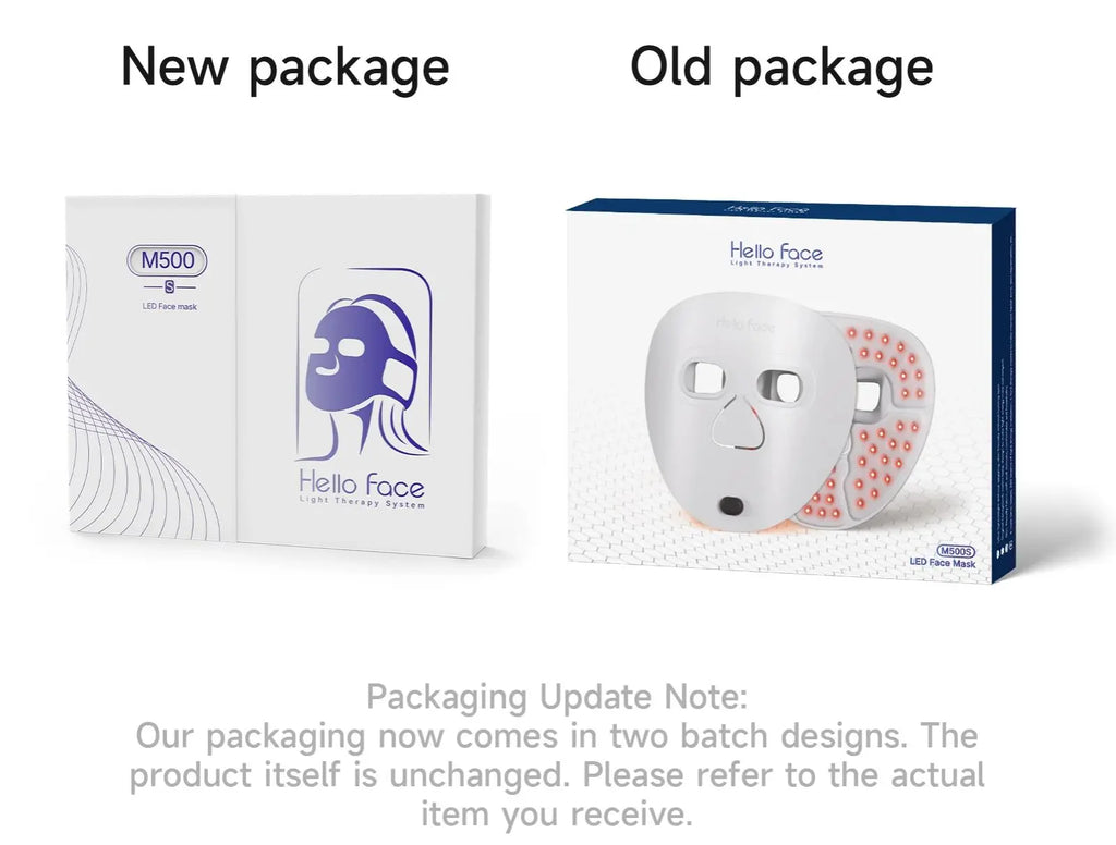 Hello Face Wireless Near-Infrared and Red Light Facial Mask For Powerful Professional Ultra-light Mask