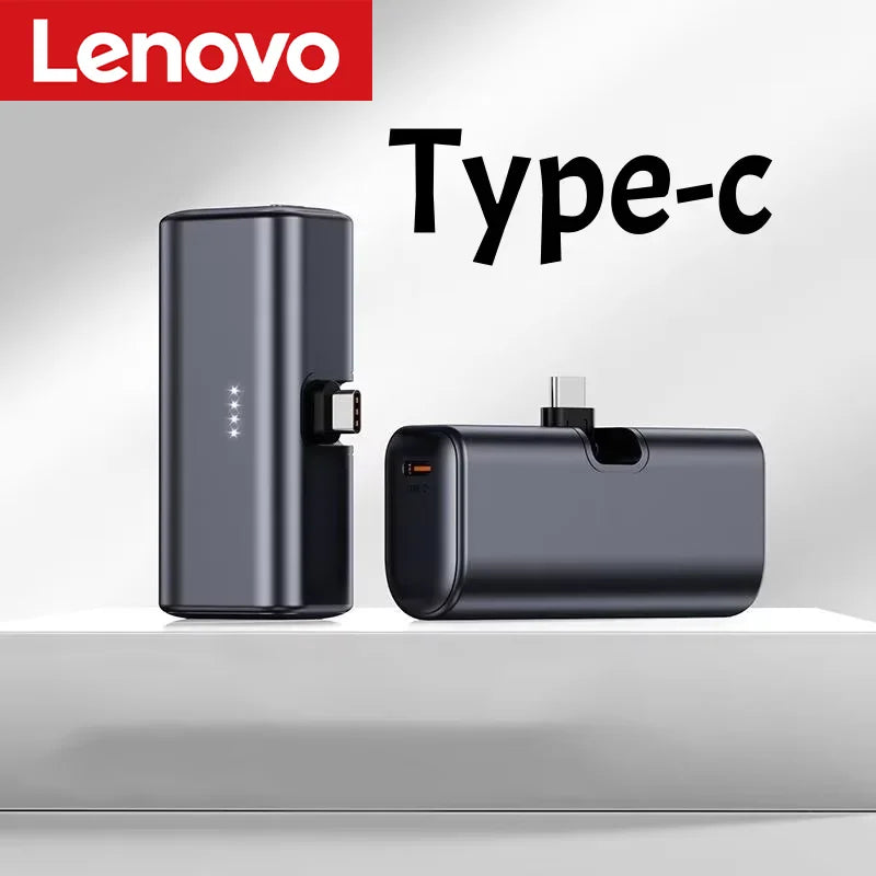 Lenovo 22.5W Fast Charging 500000mAh Mini Portable Charger USB-C Power Bank Suitable For IPhone 17/16 Series And Android Devices