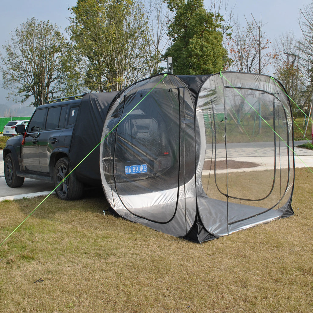 Car Tent trailer Tent, Car Tailgate Tent,Pop Up Car Rear Tent, SUV Tents Car Tents for Campers Multipurpose Truck Tent