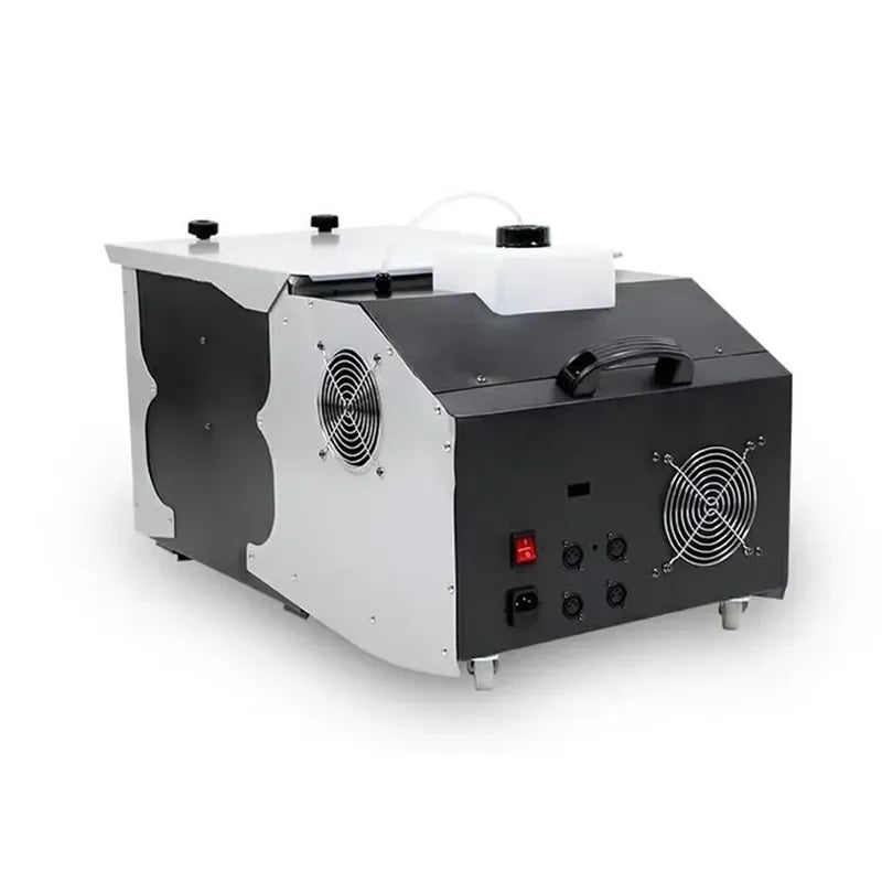 1500W Small Ground Stage Fog Smoke Machine with LED Light Source and RGBW Emission Remote Control Low Flying Effect