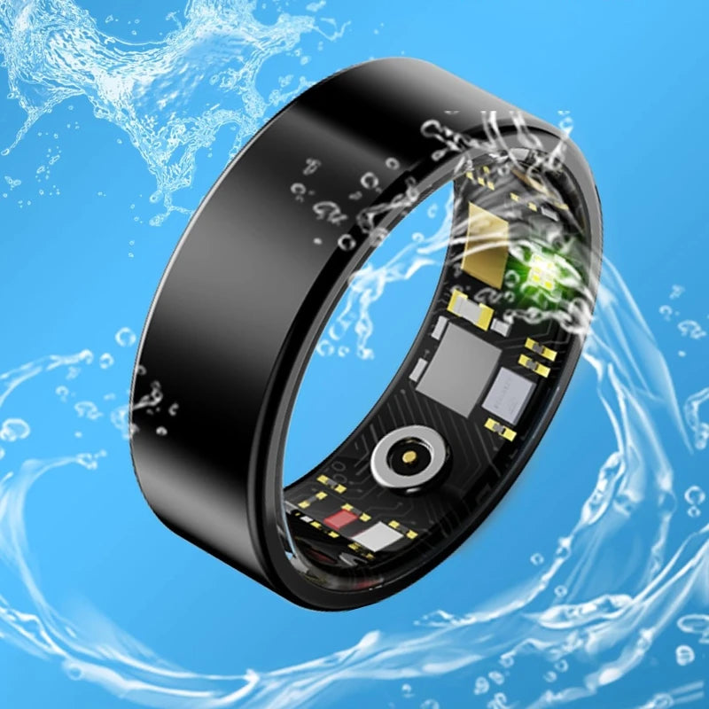 2026 Smart Ring Blood Pressure Heart Rate Sleep Monitoring Smartring IP68 & 5ATM Waterproof Multi-sport Mode Smartring Man Women