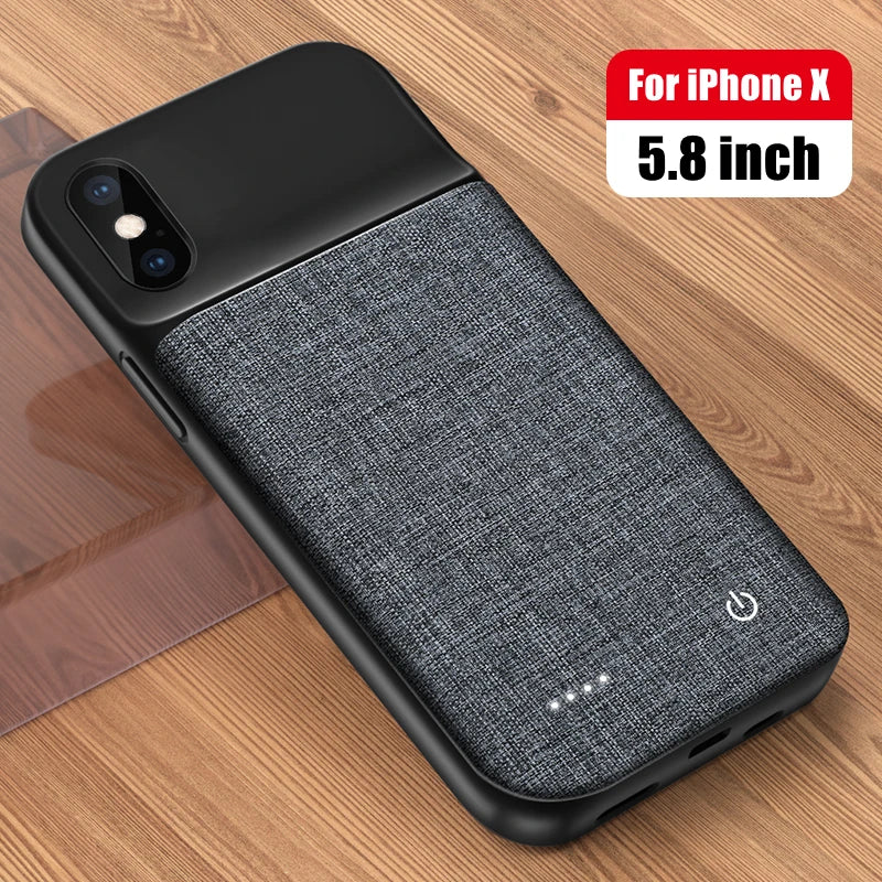 Smart battery Charger Case For iPhone 11 12 13 14 Pro Max XR XS Max 13 Mini Portable Power Bank Charging Cover batterie externe