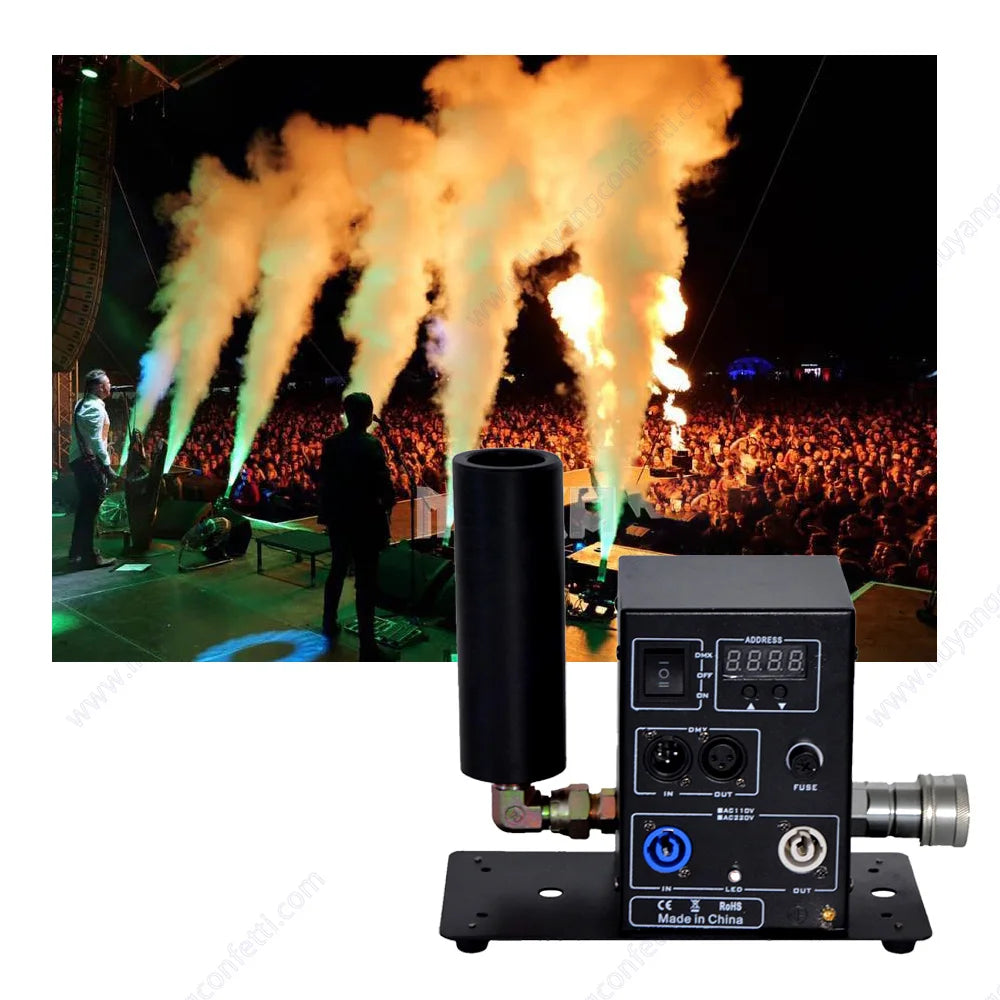 High Power Stage Wedding Effect CO2 Jet Machine 100W DMX512 Control CO2 Smoke Machine Co2 Effect Fog Smoke for Event Party Club