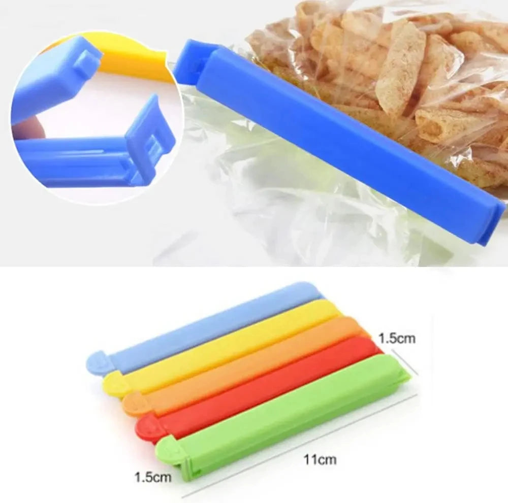 10-100pcs Plastic Food Bag Clips Sealer Clamp Kitchen Tool Portable Storage Seal Sealing Clip for Bag Sealing Accessories