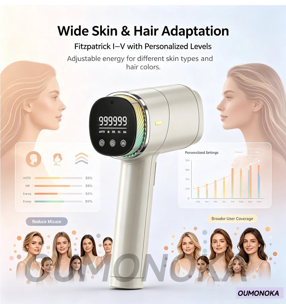 Electric IPL Permanent Laser Hair Removal Epilator for Women Facial Shaver Makeup Machine Men's Hair Cutting Tool