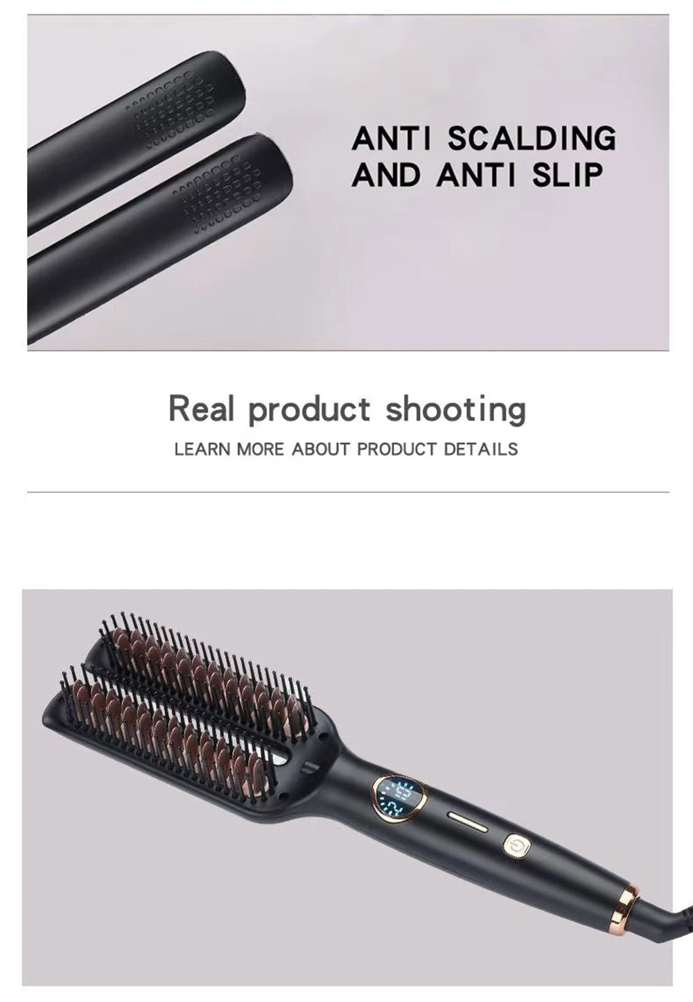 Curling Hair Straightener Hot Comb Electric Straighten Hair Brush Styling Tool Electric Hair Curler Brushes Salon Equipment