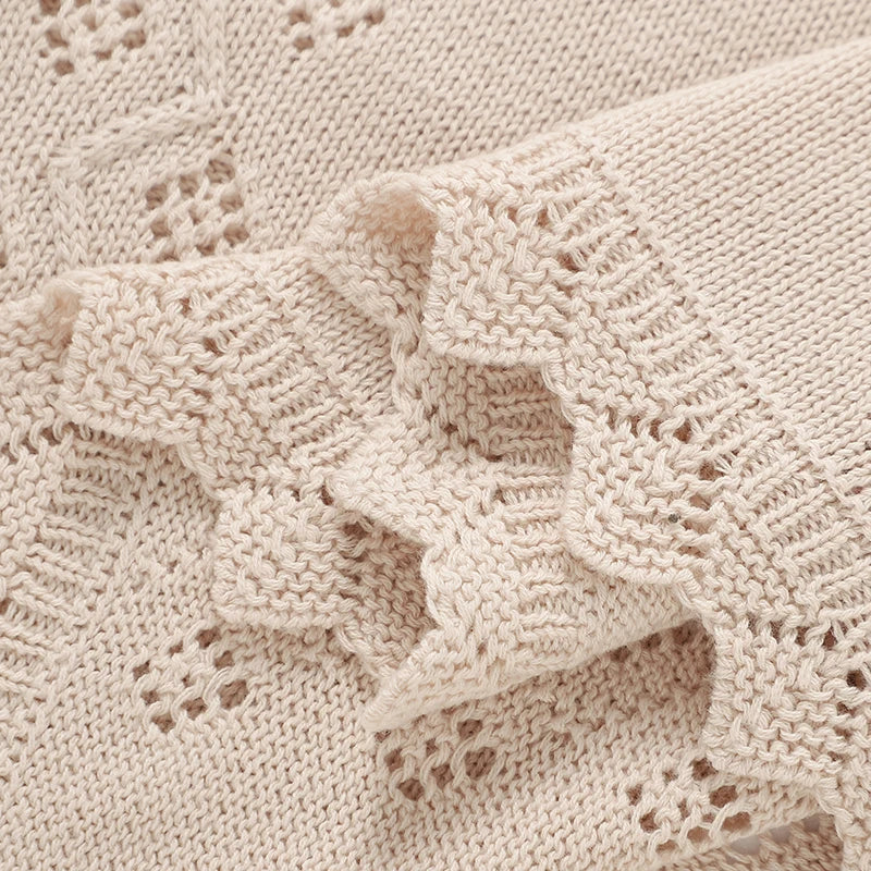 Newborn Baby Blanket Cotton Multi-use Knitted Infant Babies Boys Girls Sleeping Quilts Covers for Stroller 90*70cm Receiving Mat