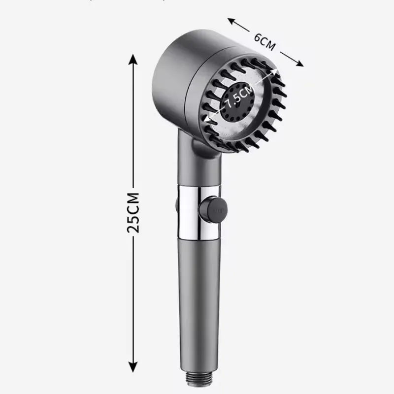 Shower for Bathroom Accessories Three Level Adjustment Showerhead Pressurization Head Massage Knobs Filter Set Showers Parts