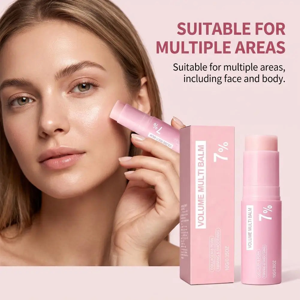 PDRN Pink Collagen Volume Multi Balm 5% 7% Volufiline Facial Eye Neck Plumping Moisturizing Stick Non-greasy Hydrating Skin Care