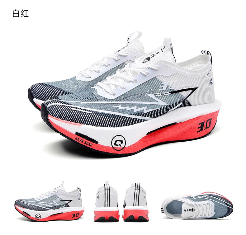 Men Running Shoes Carbon Board Marathon Sports Speciality Breathable Lightweight Women's Comfortable Athletic Nonskid Sneakers
