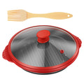 Microwave Grill Pan Non Stick Microwave Grilling Pan with Lids Large Capacity Microwaves Frying Pans for Cooking Kitchen Gadgets