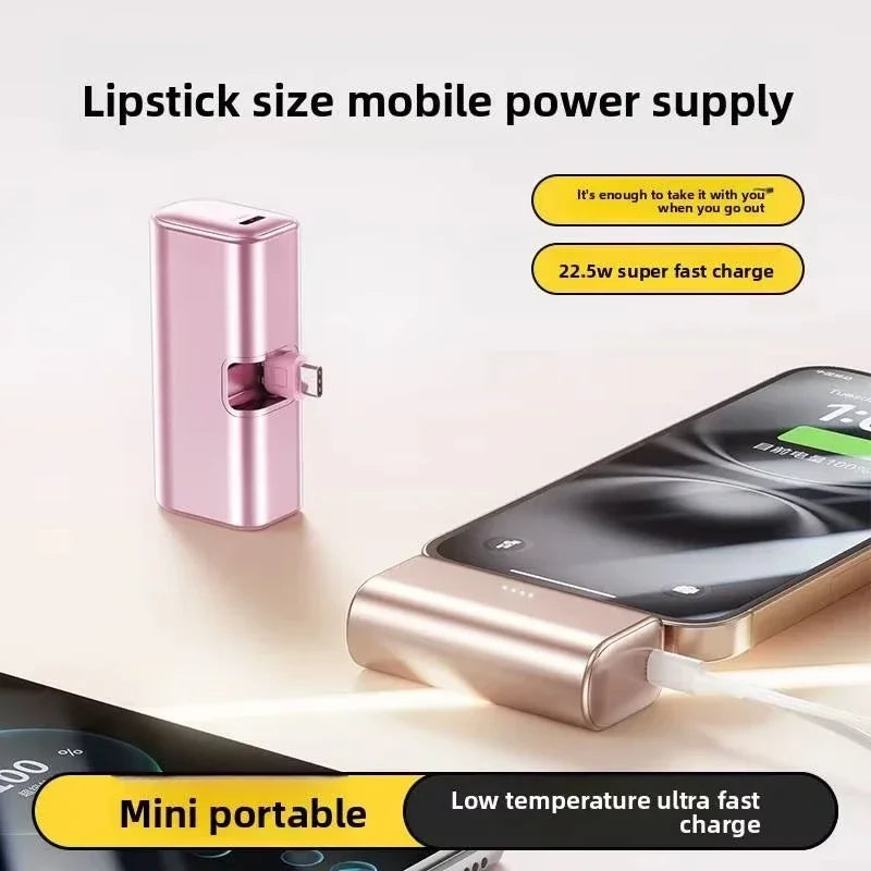 Lenovo 22.5W Fast Charging 500000mAh Mini Portable USB C Power Bank Travel Battery Pack Charger for iPhone 15 16 Android Devices