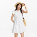 Semir Women Dress Cap Sleeve Ruffle Cake Dress Cute Girlish Sweet Gentle Mini 2026 Summer Casual Top