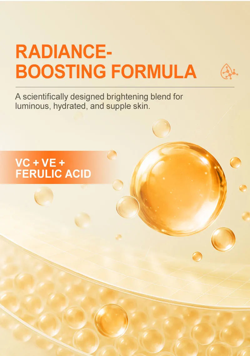 Vitamin C Face Serum Whitening Dark Spot Removal Hyaluronic Acid Facial Essence Skin Care Products 30ML
