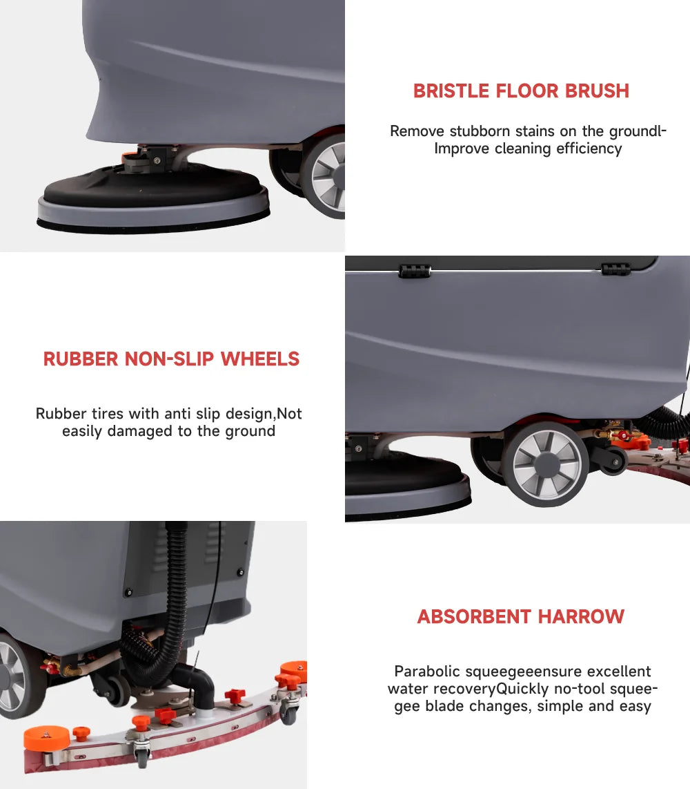 A5B Commercial Cleaning Equipment Industrial Vacuum Cleaner Walk-behind Floor Sweeper Scrubber