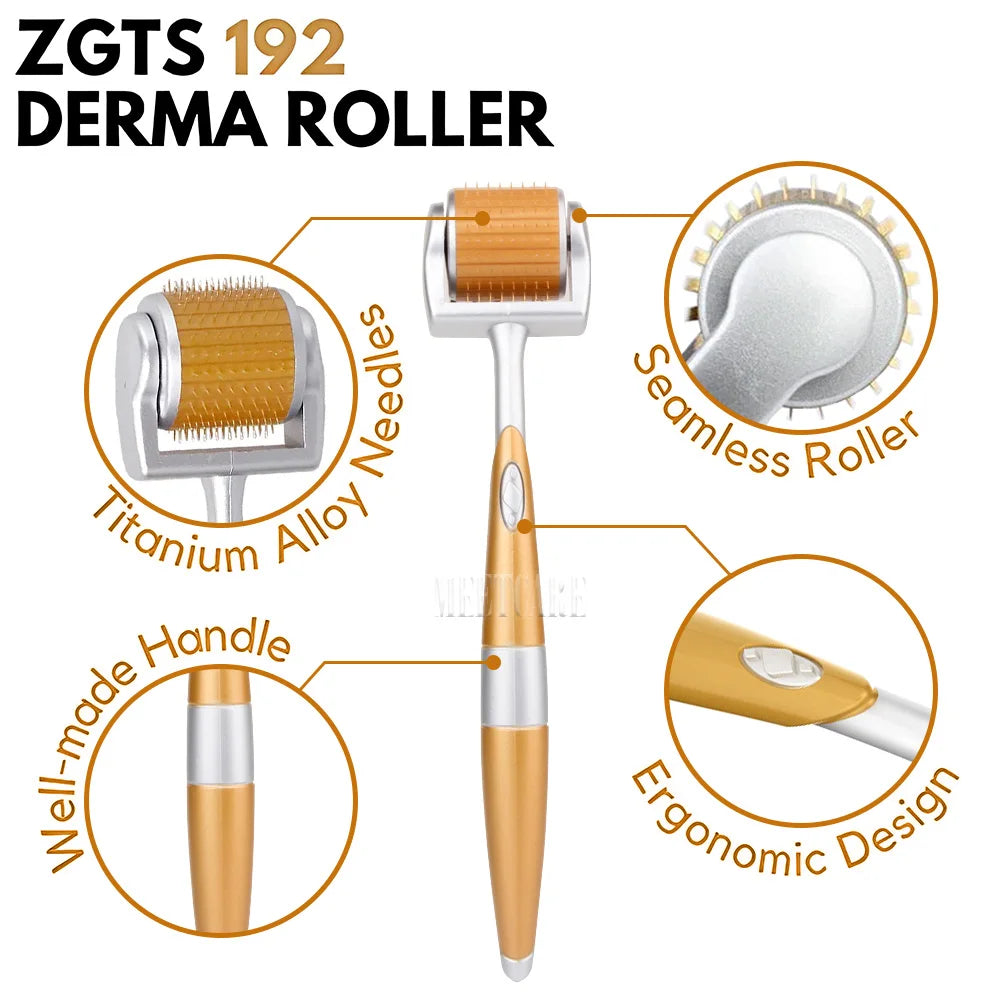 ZGTS 192 Derma Roller  Microneedle 0.25mm 0 Dermaroller Needles Hair Skin Care Tool Face Body Massage Facial Beauty Micro Needle