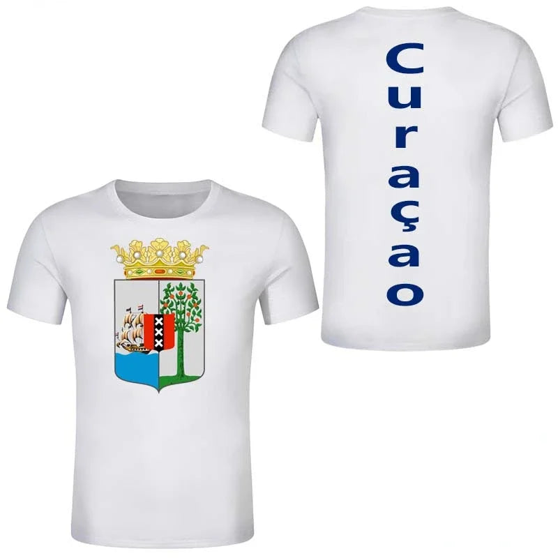 Republic Of Curacao Flag T-shirt 2024 Summer Casual Fashion Graphic T Shirts Men Football Sports Autonomous Day Designer Clothes