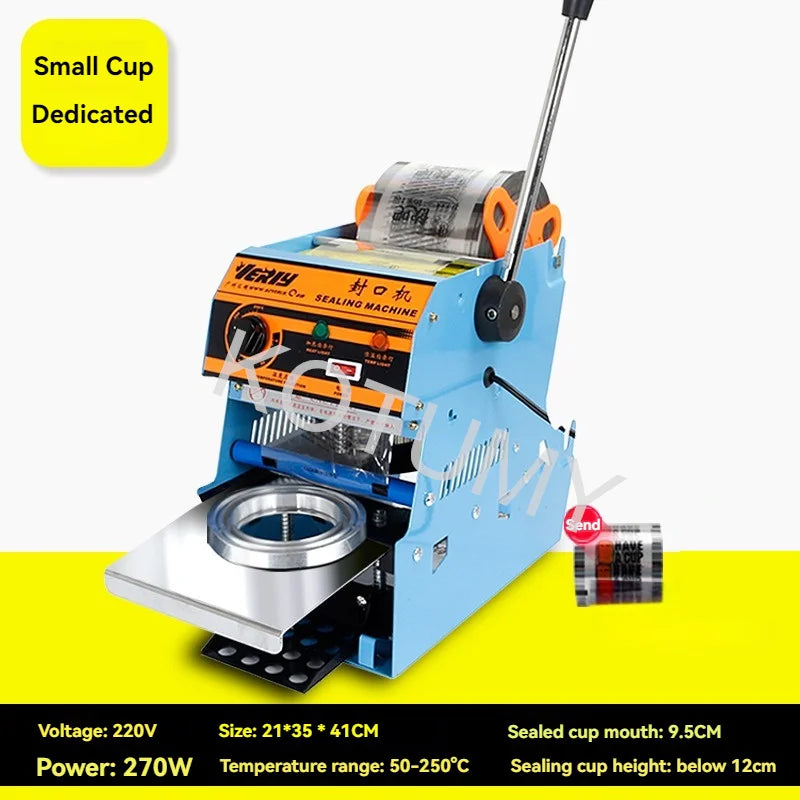 95MM Commercial Cup Sealing Machine Manual Pressure Sealing Machine Beverage Cup Sealer Milk Tea Seal Machine Boba Tea Machine