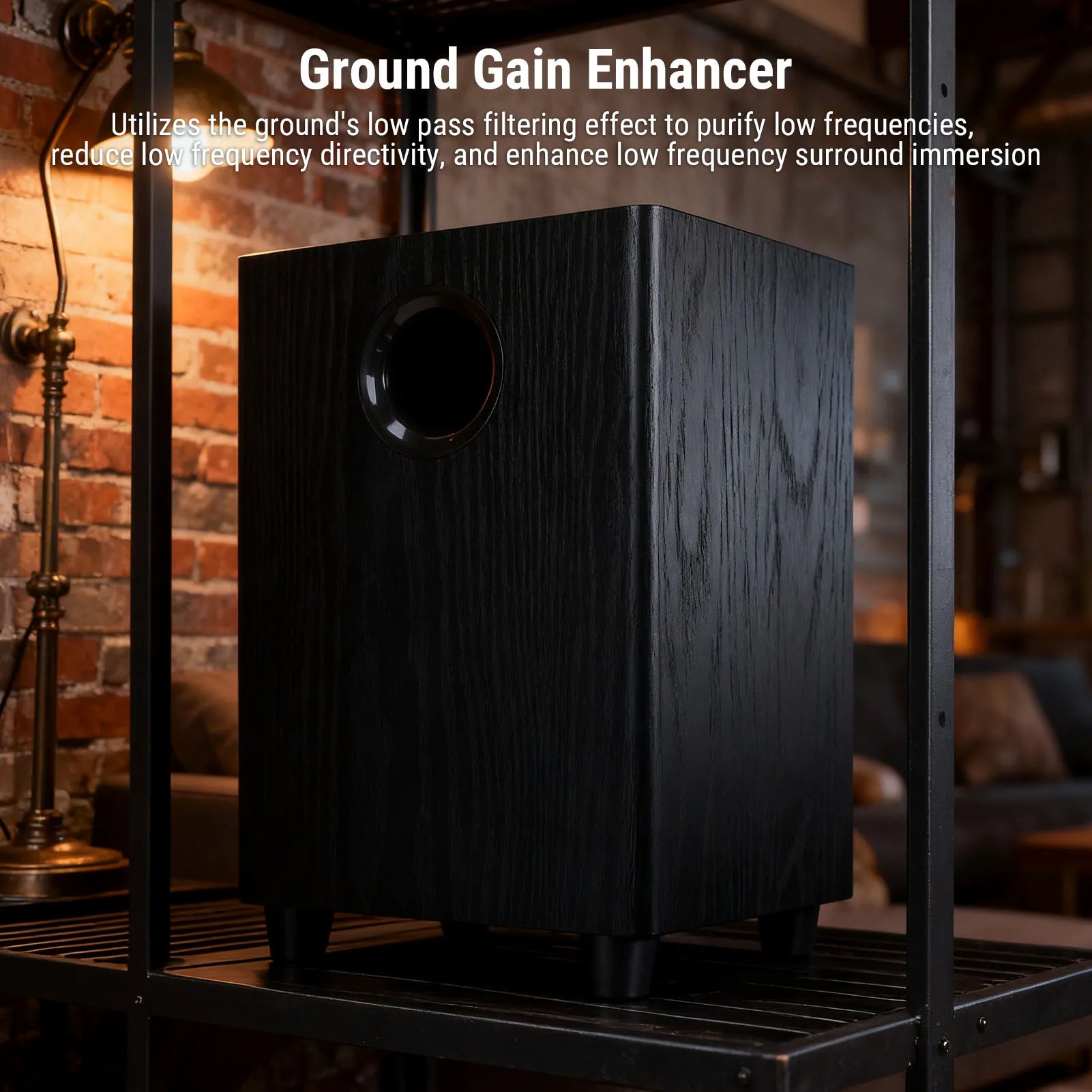 Home  Bass Woofer 100W Home Subwoofer 6.5 Inch Independent Passive Subwoofer Speaker Plug and Play for Home Theater Party