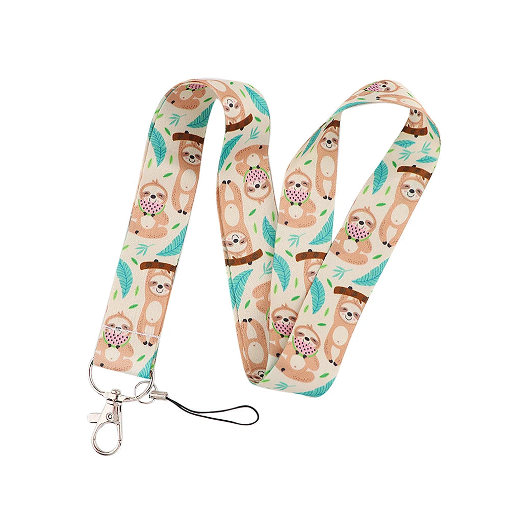 100 Designs Cute Art Lanyard for Keys Chain Badge Holder ID Credit Card Pass Hang Rope Lariat Mobile Phone Charm Accessories