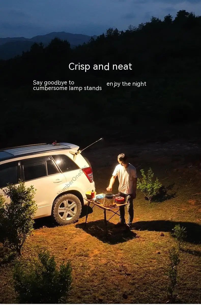 Telescopic Lantern All Terrain Outdoor Multifunctional Camping Light Phone Charging Treasure Travel Emergency Tent Lamps
