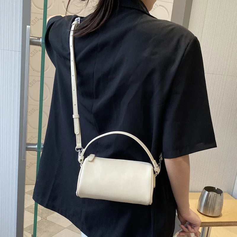 Ladies' Genuine Leather Small Shoulder Bag for Women Crossbody Fashionable Simple and Practical Soft Leather Darling Phone Bag