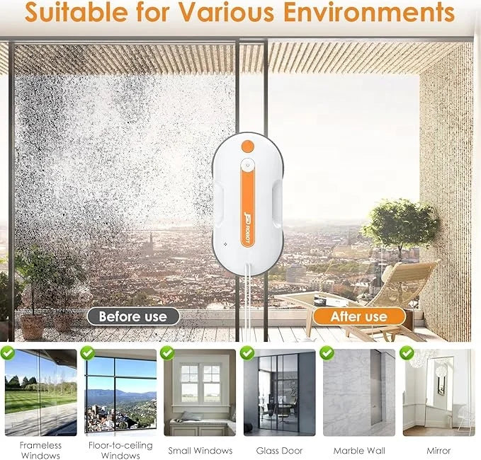 Ultra Low Noise Multifunctional Smart Window Cleaning Robot Household Villa Automatic Glass Cleaning Equipment