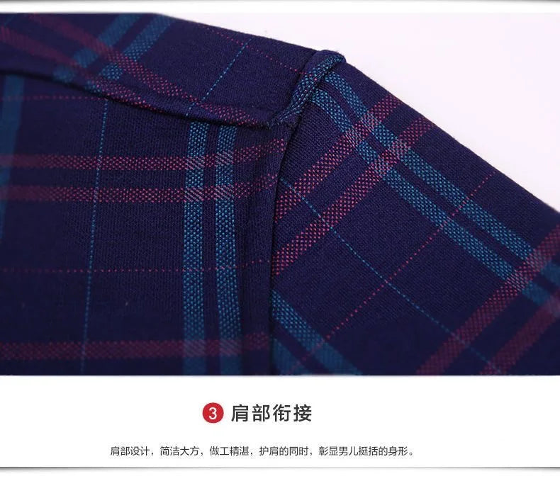 New Design Autumn Winter Warm Plaid Shirts for Men Evening Business Office High Quality Men's Winter Clothing Fashion Tops 2026