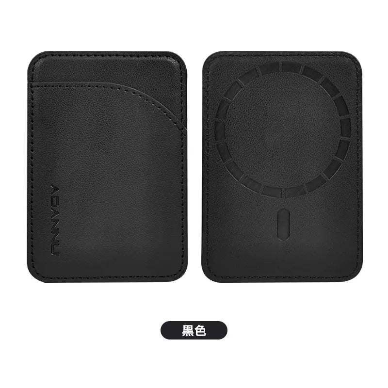 ADANNU Ultrathin Leather Wallet Magnetic Card Holder For IPhone 16 15 Plus 14 13 12 17 18 Pro Max For Magsafe Phone Card Holder