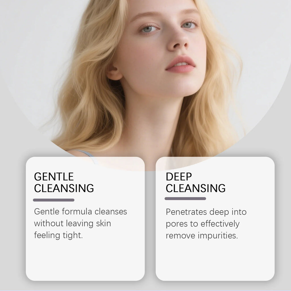 Multi-Option Facial Cleanser Oil Control Brightening Skin Cleansing Moisturizing Blackhead Remove Skincare Face Wash Foam Face