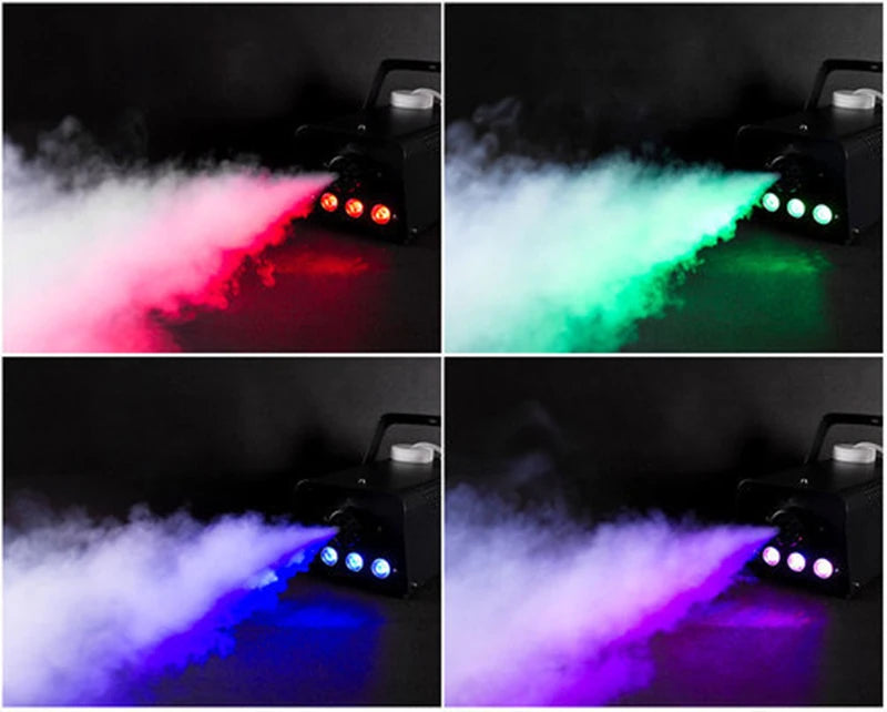500W Remote Control Fog Machine & LED RGB 3in1 Effect Light Stage Show Led Smoke Machine Disco KTV DJ Party Club Bar Event Show