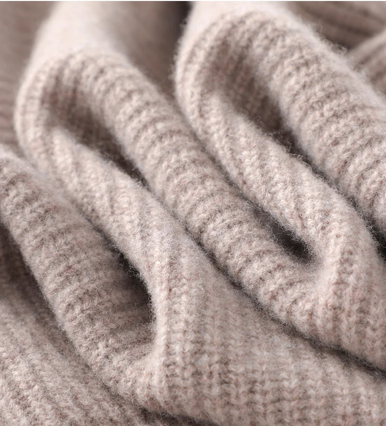 Men's Sweater Autumn And Winter New Pullover With Half-Height Zipper Neck To Keep Warm And Thick Cashmere Sweater Underlay Trend