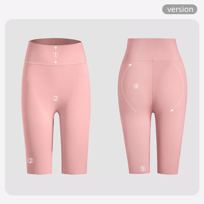 BIVIGAOS Summer Thin Sunscreen Sharkskin Cycling Shorts Women Multi Color Stretch Tight Slim Fitness Bicycle Knee Length Shorts