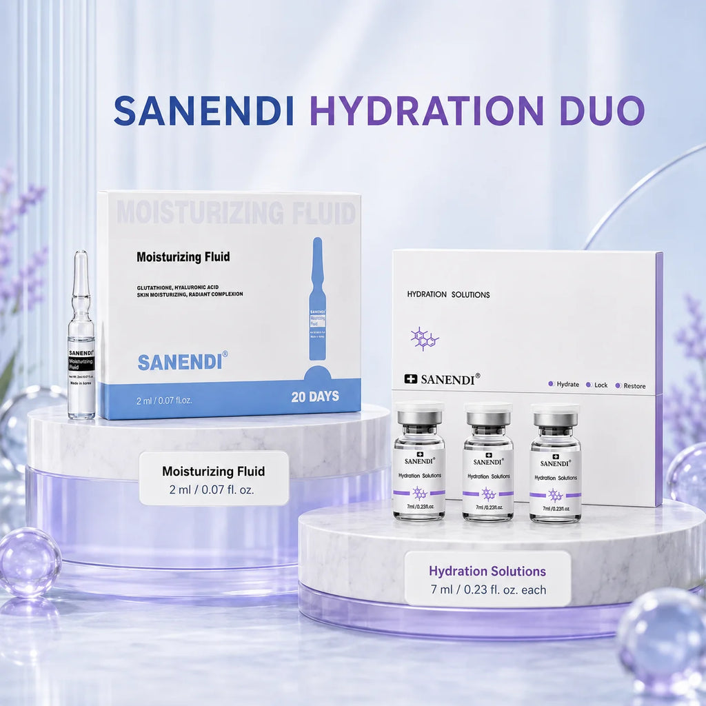 Sanendi Deep Hyadration Fluid Solution Glutathione Hyaluonic Acid Serum GSH Daily Face Care Miosturizing Korean Skin Care