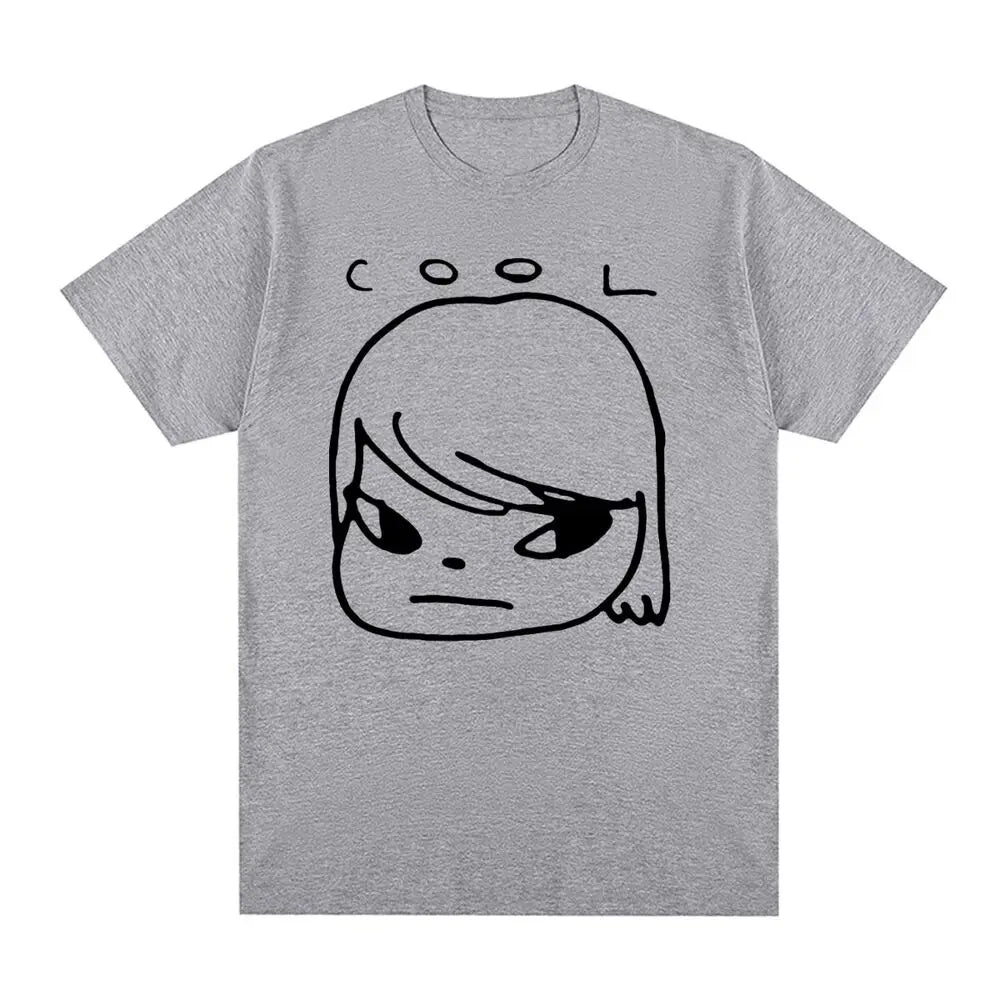 Yoshitomo Nara Cool Vintage T-shirt Japan Art cartoon Cotton Men T shirt New Tee Tshirt Womens Tops
