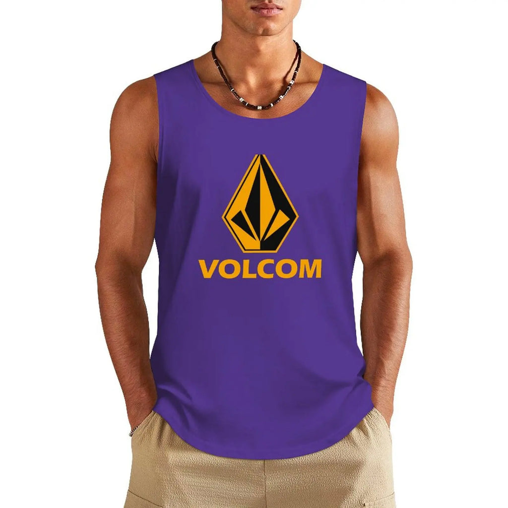 Diamond fitness vest Men's Tank Top Fashion Gym T-shirt Hawaiian Beach Surf Sleeveless Shirts Summer Casual Run Fitness Man Vest