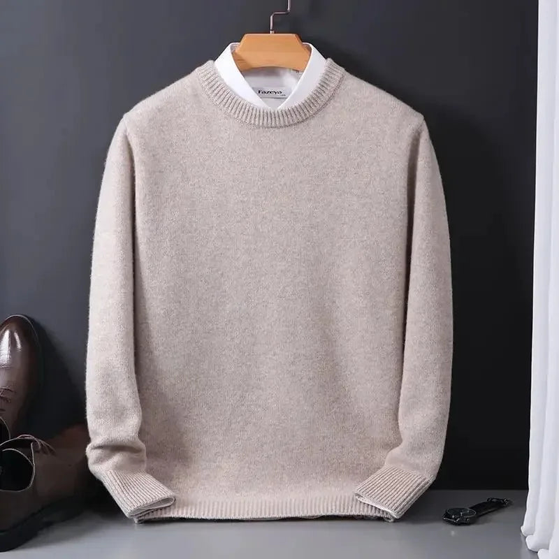 Cashmere Cashmere Sweater Men 2025 Autumn Winter Jersey Jumper Robe Hombre Pull Homme Hiver Pullover Men O-neck Knitted Sweaters