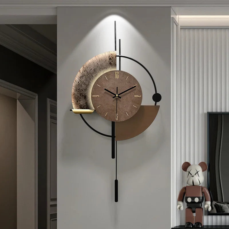 Modern Minimalist Living Room Home Wall Clocks TV Background Decoration Wall Clock Modern Design Home Decor